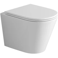 Унитаз подвесной Grossman GR-4478SQ безободковый, торнадо, с сиденьем микролифт, белый