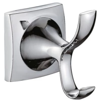 Крючок Haiba HB8505 двойной, для ванны, хром