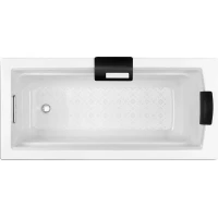 Ванна чугунная Jacob Delafon Archer E6D905-0 170x80 см, с отверстиями под ручки, антискользящим покрытием, белый