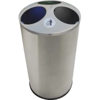 Контейнер для раздельного сбора мусора Nofer 14073.S 150л, напольный, нержавеющая сталь
