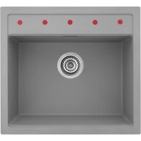 Кухонная мойка PEZARO PZG.560.510-49.ALUMIN 56x51 см, алюметаллик