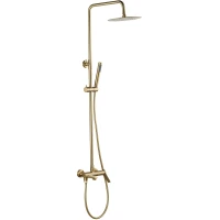 Душевая система Esko Shanghai ST1425SHAGold 250 мм, со смесителем, золотой матовый
