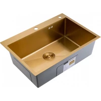 Кухонная мойка Splenka S703.7050.03 70x50 см, золотой матовый