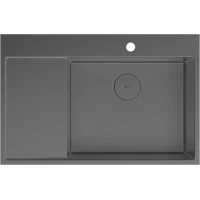 Кухонная мойка Lemark Kezadra 780P 9936155 78x51 см, графит матовый