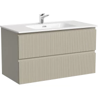 Тумба под раковину Sancos Snob T SNT90CE 89 см, подвесная, бежевый матовый