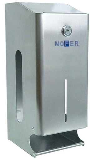 Диспенсер туалетной бумаги для 2 рулонов Nofer Domestics 05101.S диспенсер туалетной бумаги для 2 рулонов nofer domestics 05101 s