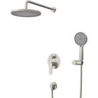 Душевой комплект Cezares Stylus STYLUS-DSET-IN 220 мм, со смесителем, сатин