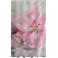 Штора для ванной комнаты Fora Белая орхидея PH54