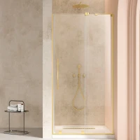 Душевая дверь Vincea Walk-In VDS-4WSL120CLG-R 120 см R, профиль золотой матовый, стекло прозрачное