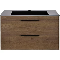 Тумба под раковину Vincea Chiara 2D VMC-2C2800TO 79,2 см, подвесная, дуб табачный