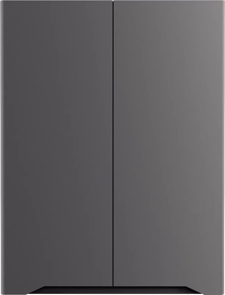 Шкаф двустворчатый 60x80 см светло-серый матовый Style Line Марелла СС-00002423 шкаф двустворчатый акватон