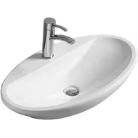 Раковина-чаша CeramaLux 9435 72x40,5 см, накладная, белый