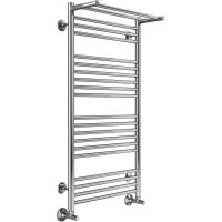 Полотенцесушитель водяной 1010x532 подключение нижнее Terminus Аврора с полкой П20