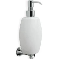 Дозатор для жидкого мыла Stil Haus Cali CA30(08-BI) настенный, хром/белый