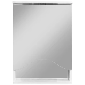 Изображение товара зеркальный шкаф 50x70 см белый глянец/белый матовый r stella polar лиана sp-00000036