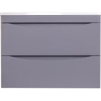 Тумба с раковиной серый матовый 70 см Style Line Бергамо СС-00002319 + СС-00002296