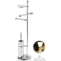 Комплект для туалета Stil Haus Giunone G697(02) напольный, хром/золотой