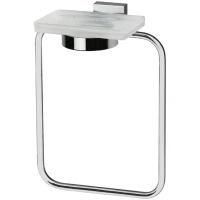 Полотенцедержатель кольцо с мыльницей Valsan BRA 023 хром