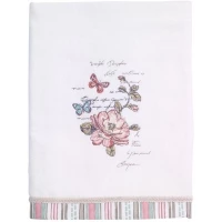 Полотенце банное 127x69 см Avanti Butterfly Garden 038821WHT