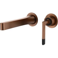 Смеситель для раковины Boheme Duo 165-CB встраиваемый, медь матовая