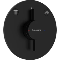 Смеситель для ванны Hansgrohe DuoTurn S 75418670 встраиваемый, черный матовый