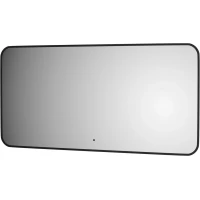 Зеркало Defesto Aura DF 2978RH 120x60 см, с LED-подсветкой, сенсорным выключателем, диммером, черный матовый