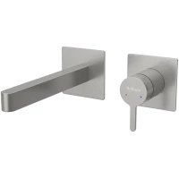 Смеситель для раковины BelBagno Delta 2.0 DEL2.0-BLVM-IN-W0 встраиваемый, без донного клапана, сатин