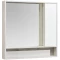 Зеркальный шкаф 100x91 см белый глянец/дуб крафт Акватон Флай 1A237802FAX10 - 1