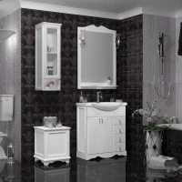 Комплект мебели белый матовый 75 см Opadiris Клио