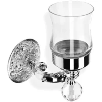 Стакан для зубных щеток Stil Haus Noto Light Murano NT10V(08) настенный, хром
