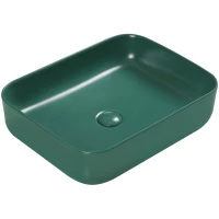 Раковина-чаша SantiLine SL-1051G 50x41 см, накладная, зеленый матовый