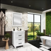 Комплект мебели белый матовый 60,5 см Opadiris Вегас