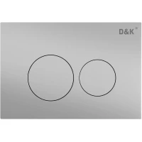 Кнопка смыва D&K Bayern DB1529002 для инсталляции, матовый хром