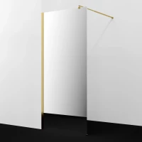 Душевая перегородка WasserKRAFT Rur 30W44PG-MR 100 см, профиль золотой, стекло зеркальное 