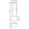 Шкаф одностворчатый подвесной белый Opadiris Клио Z0000002505 - 2