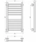 Полотенцесушитель водяной 600x300 состаренная латунь Сунержа Модус Pro 051-0450-6030 - 4