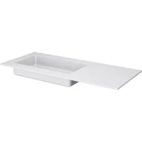 Раковина Armadi Art Quatro Matt White 793-120-W-L 121x52 см L, накладная, белый матовый