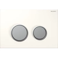 Кнопка смыва Geberit Sigma 20 115.778.KL.1 для инсталляции, белый/матовый хром