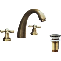 Смеситель для раковины с донным клапаном Rav Slezak Morava Retro MK133.5SM