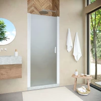 Душевая дверь Vegas Glass EP NOVO h2000 70 01 10 70 см, профиль белый, стекло сатин