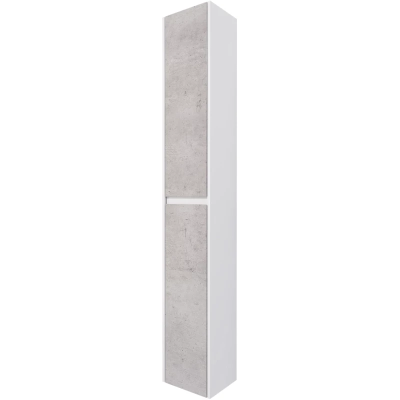 Пенал подвесной белый глянец/бетон R Dreja Slim 99.0505
