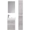 Пенал подвесной белый глянец/бетон R Dreja Slim 99.0505 - 8