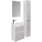 Пенал подвесной белый глянец/бетон R Dreja Slim 99.0505 - 7