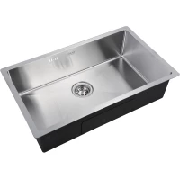 Кухонная мойка Zorg R 7444 74x44 см, нержавеющая сталь 