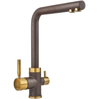 Смеситель для кухни с подключением к фильтру бронза/марон Longran Sprint Universal LM2194 - 93 BR