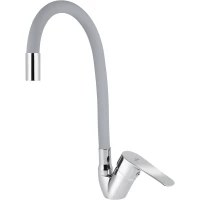 Смеситель для кухни Viko V-4168 с гибким изливом, хром/серый