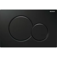 Смывная клавиша Geberit Sigma01 черный глянец для двойного смыва 115.770.DW.5 (Нарушена упаковка)
