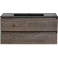 Тумба под раковину Vincea Luka VMC-2L100RO 99 см, подвесная, темный дуб