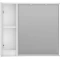 Зеркальный шкаф Brevita Balaton BAL-04090-01-Л 88,2x80 см L, с подсветкой, выключателем, белый матовый - 3