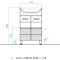 Тумба белый глянец 49,5 см Style Line Ирис ЛС-00000015 - 8